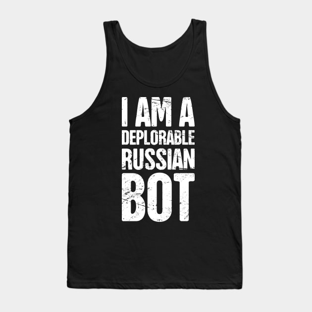 Funny Russian Bot / Internet Troll Tank Top by MeatMan